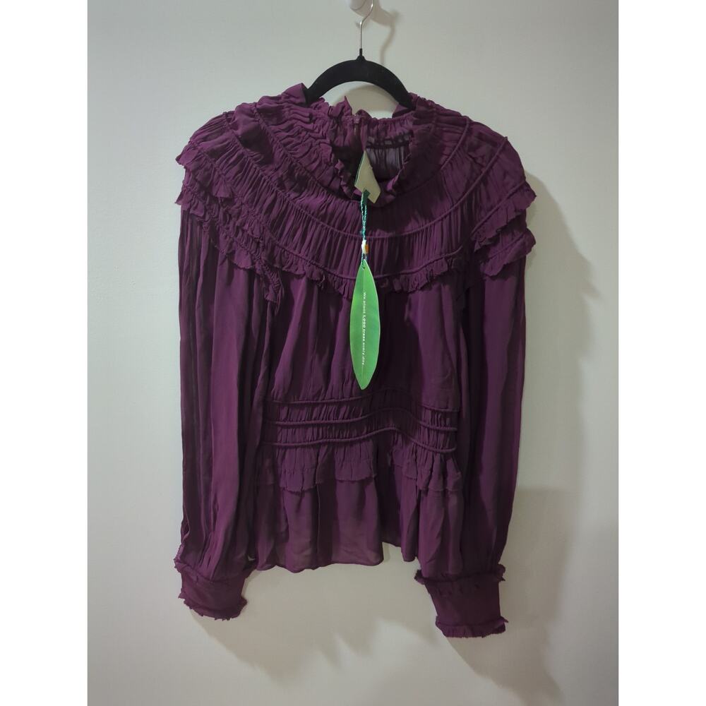 Farm Rio Chiffon Ruffled Blouse NWT - Picture 4 of 7
